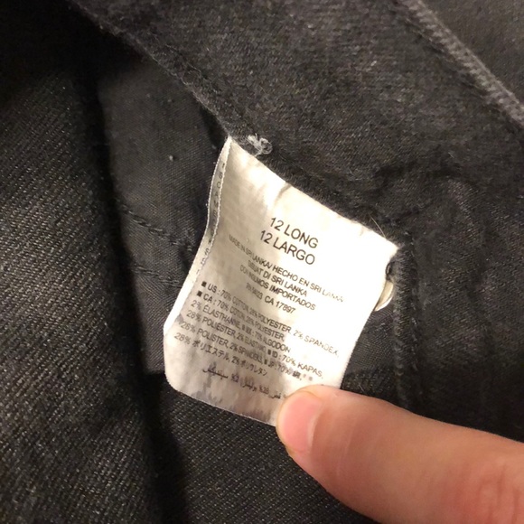 Old Navy Black Jeans 12 Long - Picture 3 of 12